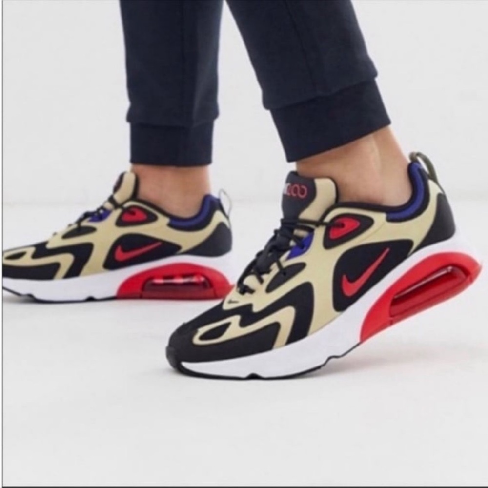 NWT 🍭 Rare Nike Air Max 200 Gold/Red 5.5W